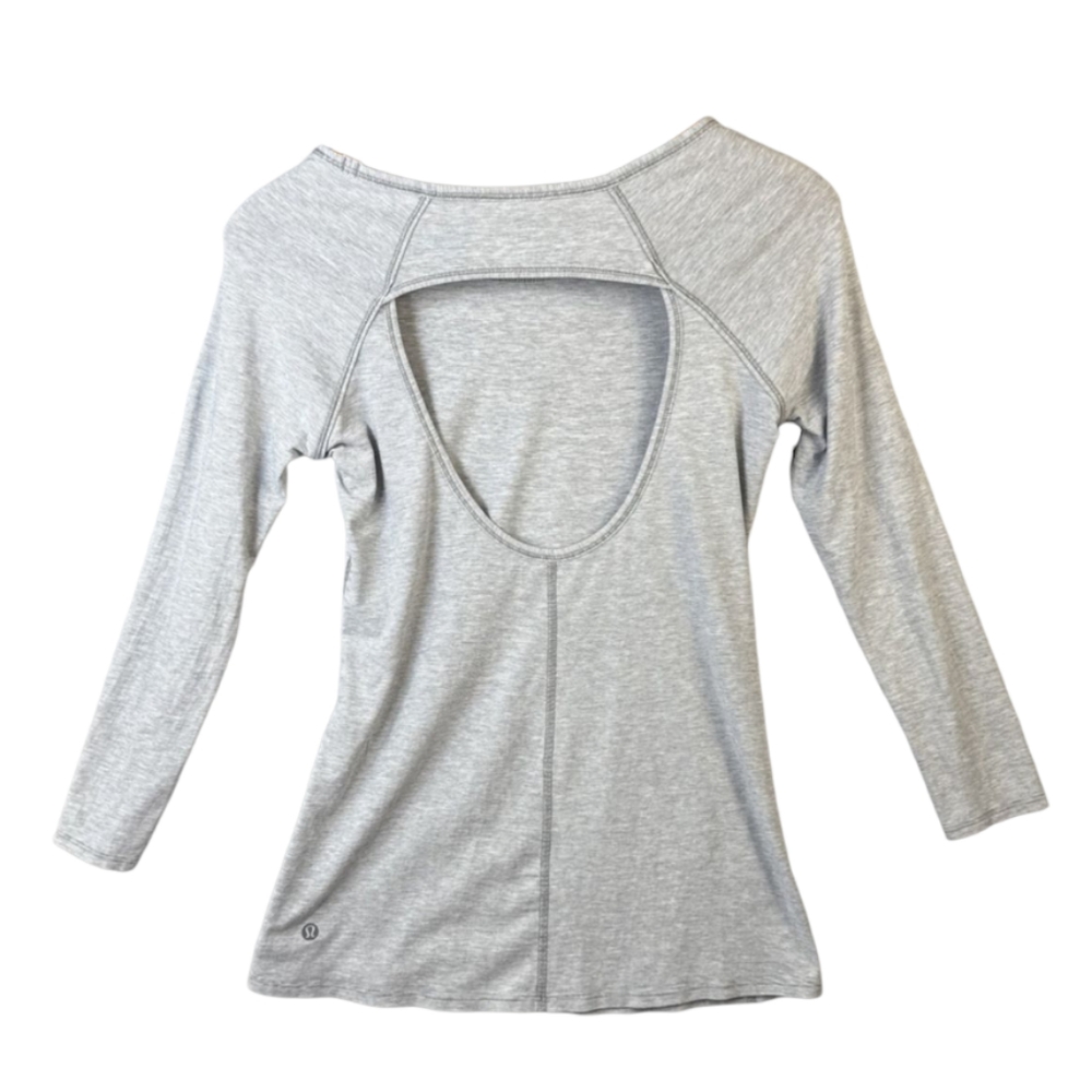 LULULEMON | Womens Longsleeve Open Back Size 6